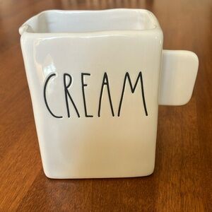Rae Dunn CREAM creamer pitcher EUC